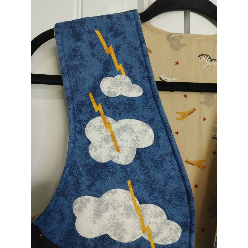 90s Handmade Appliqué Noah's Ark Detailed Quilted Vest M/L Teacher Whimsical - Picture 6 of 12